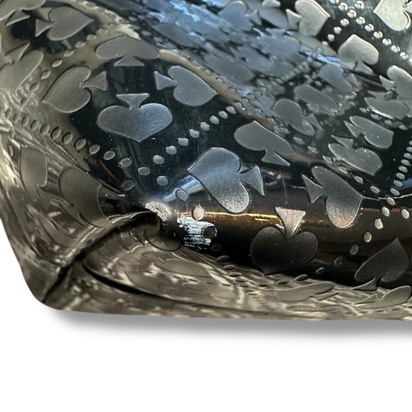 Kate Spade Emerald Ave Black Patent Leather Embossed Tote - Picture 14 of 14